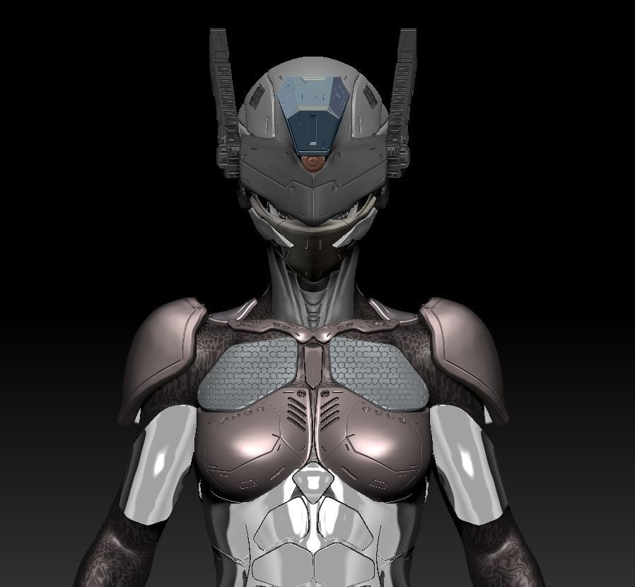Cyber Soldier 3D print model_6