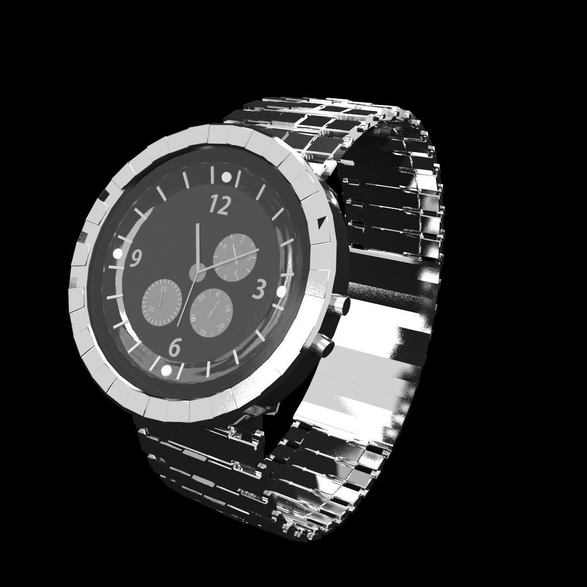 hand watch 3D model_6