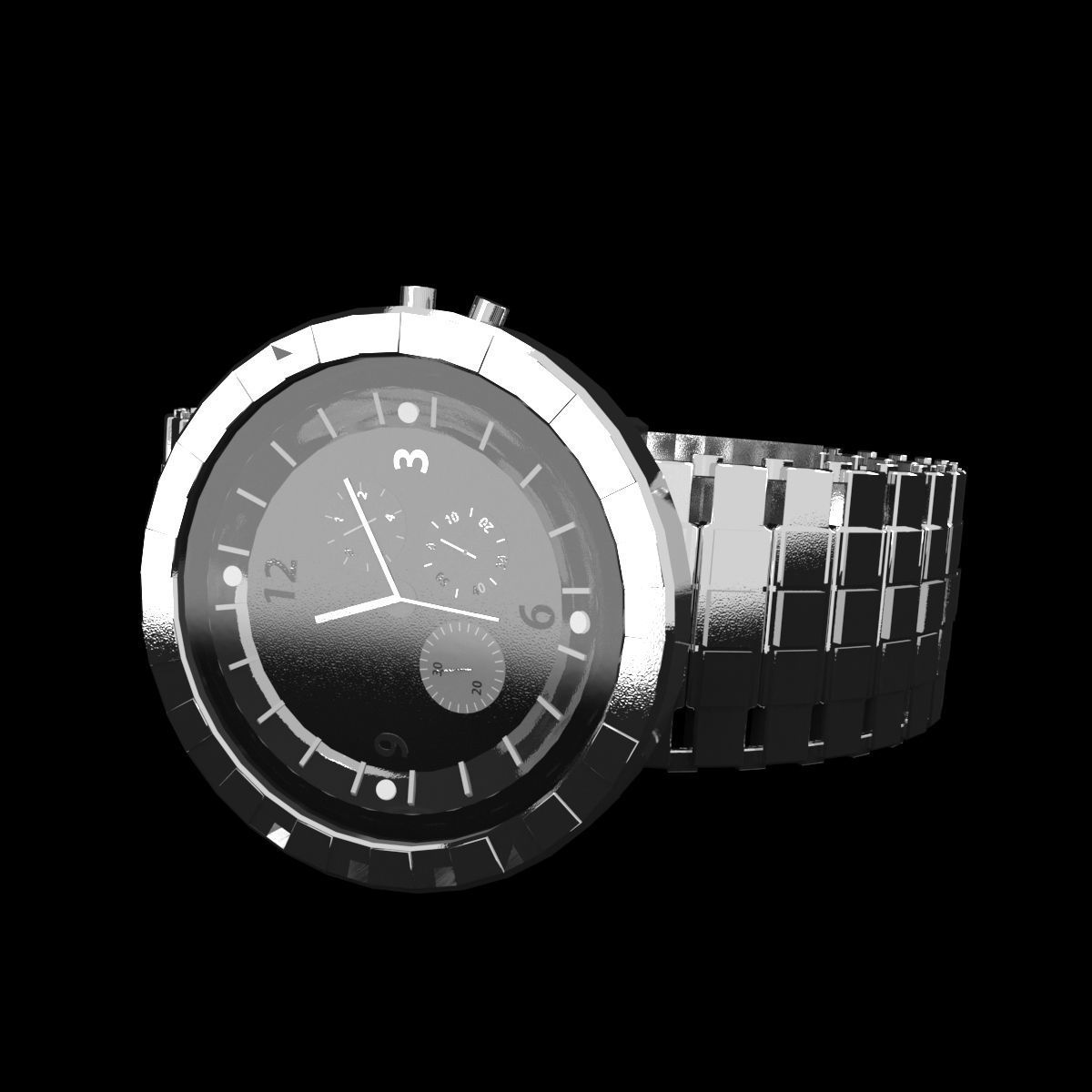 hand watch 3D model_10