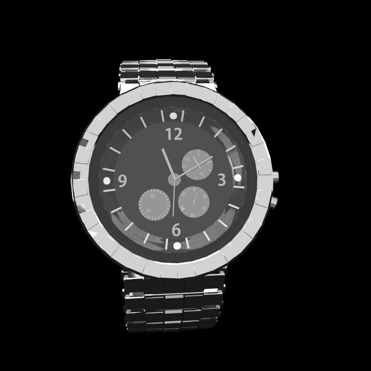 hand watch 3D model_2