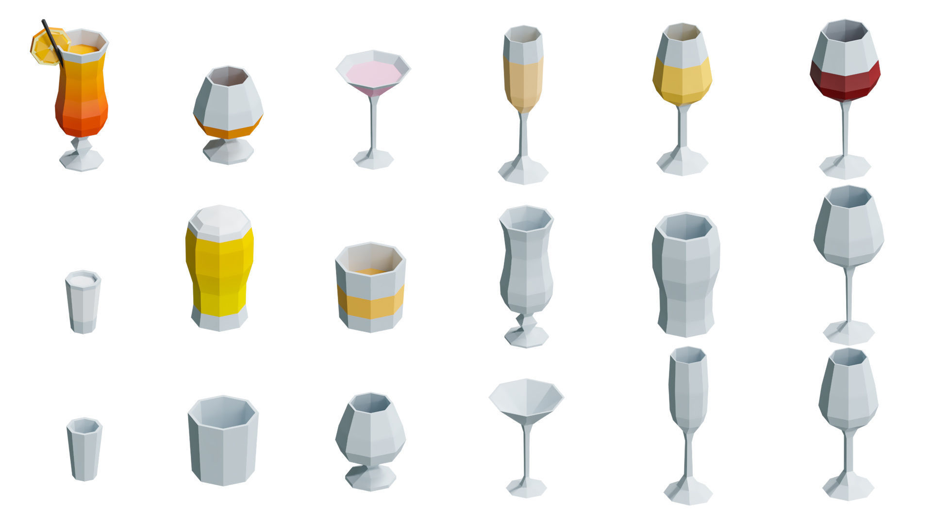 Food Pack Low-poly 3D model_15