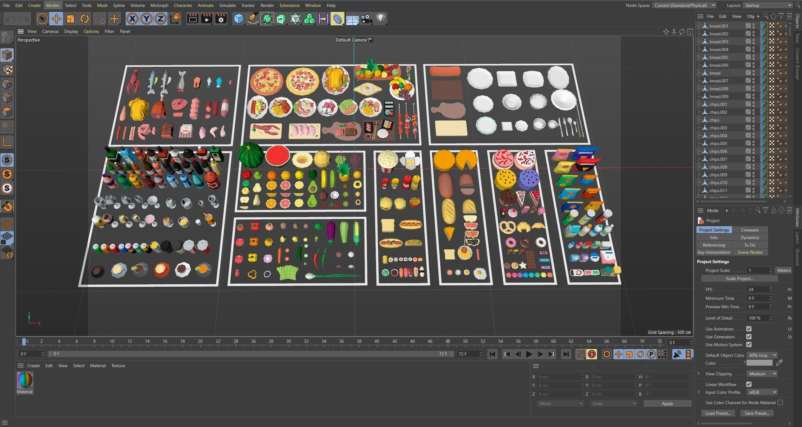 Food Pack Low-poly 3D model_20