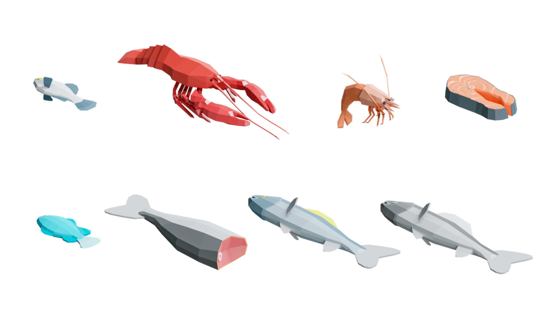 Food Pack Low-poly 3D model_12