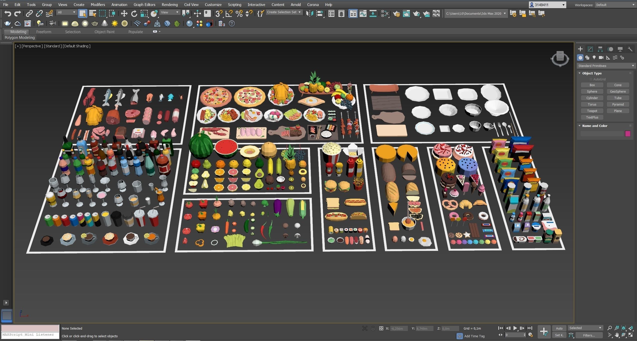 Food Pack Low-poly 3D model_18