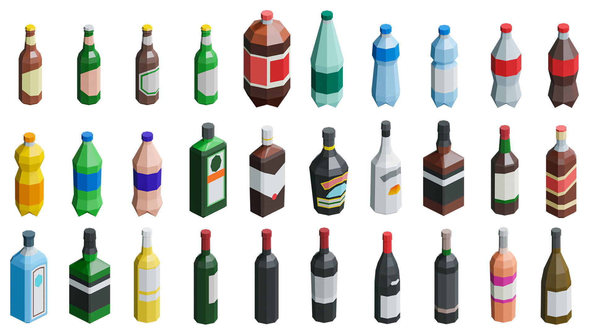 Food Pack Low-poly 3D model_13