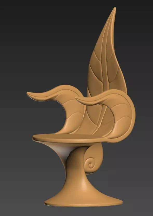 leaf chair 3D model_0