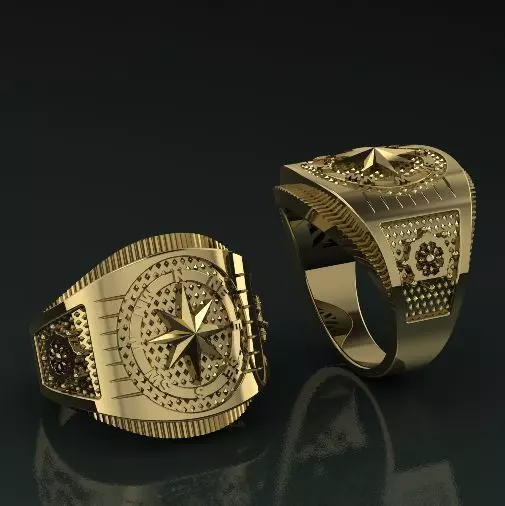 Man ring Model 1411 3D print model_0