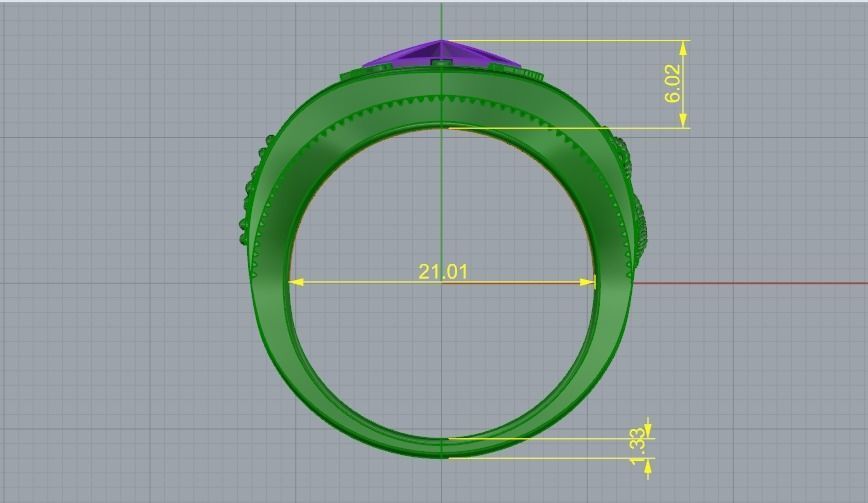Man ring Model 1411 3D print model_3