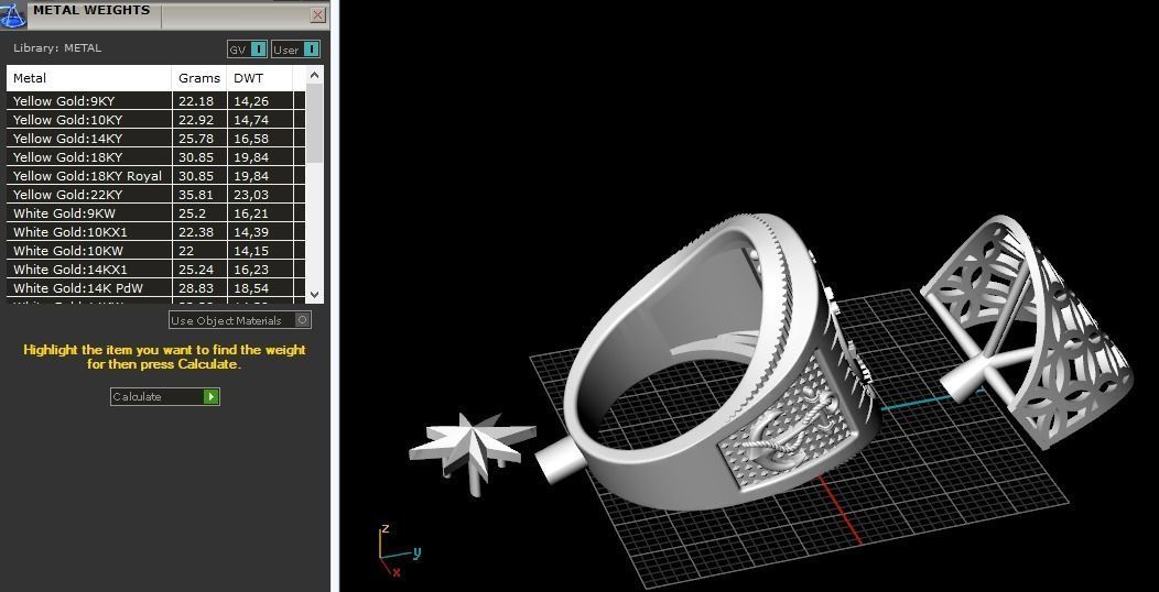 Man ring Model 1411 3D print model_2