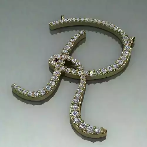Pendant letter R Model 1425