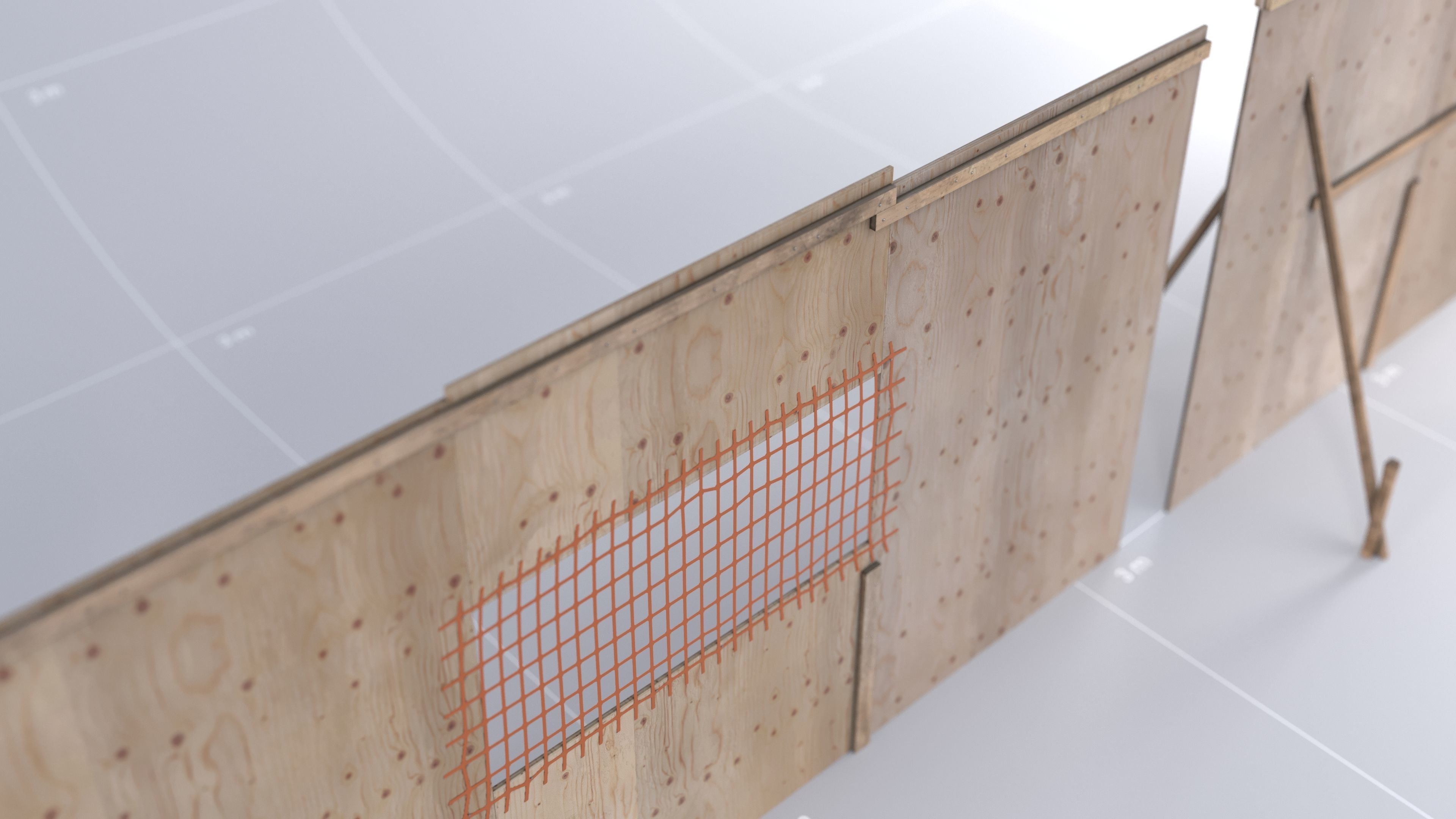 Toronto Construction Barricade 01 3D model_2