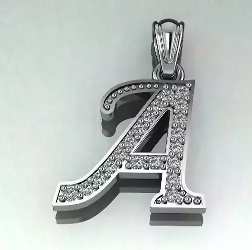 Pendant letter A Model 1420