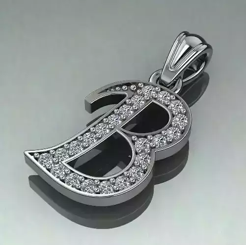 Pendant letter B Model 1418