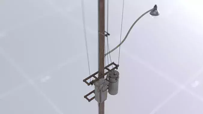 Toronto Power Lines 01 3D model 3