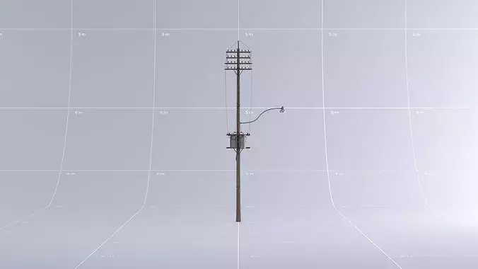 Toronto Power Lines 01 3D model 2