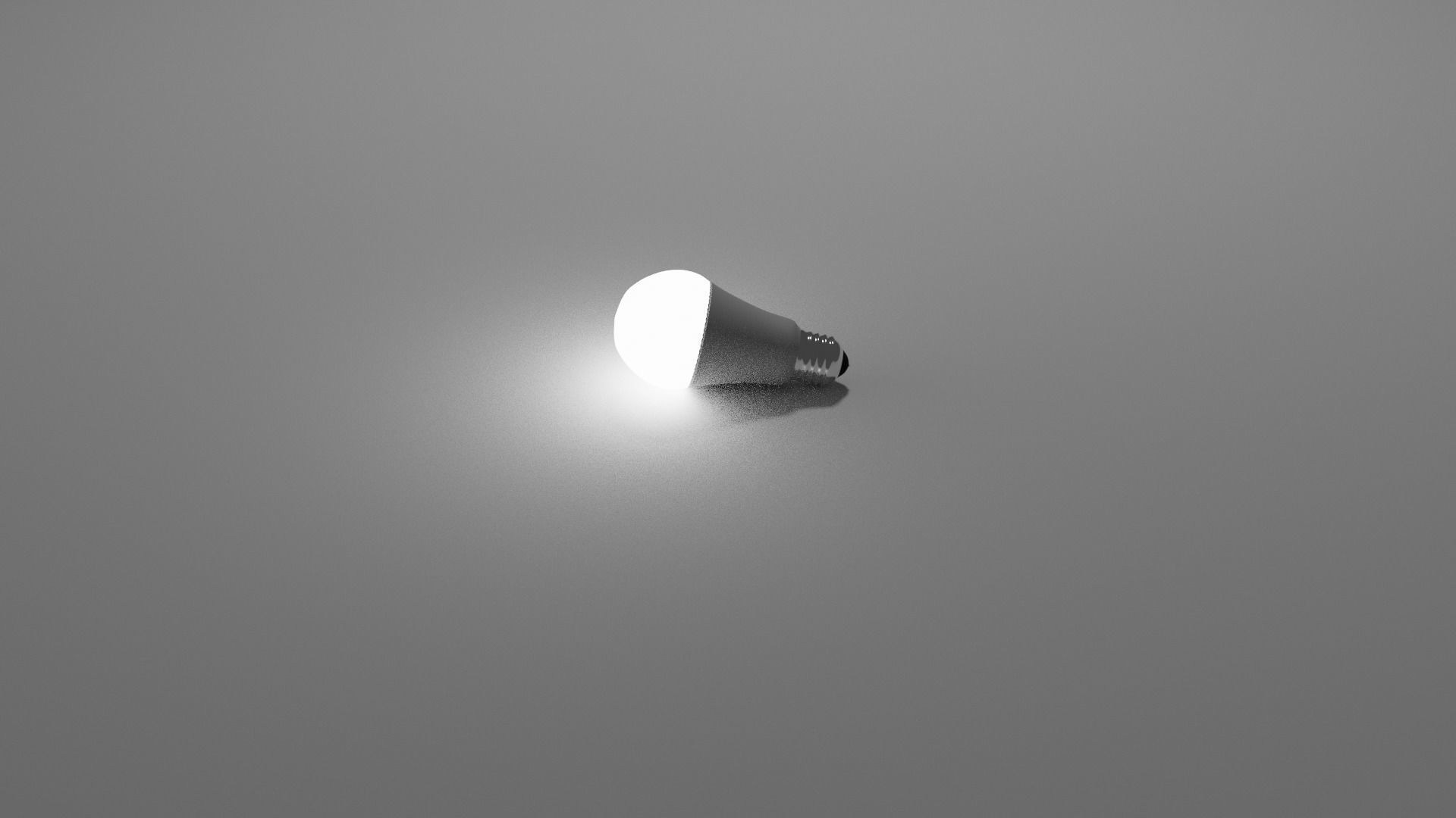Realistic LED Lamp Low-poly 3D model_3