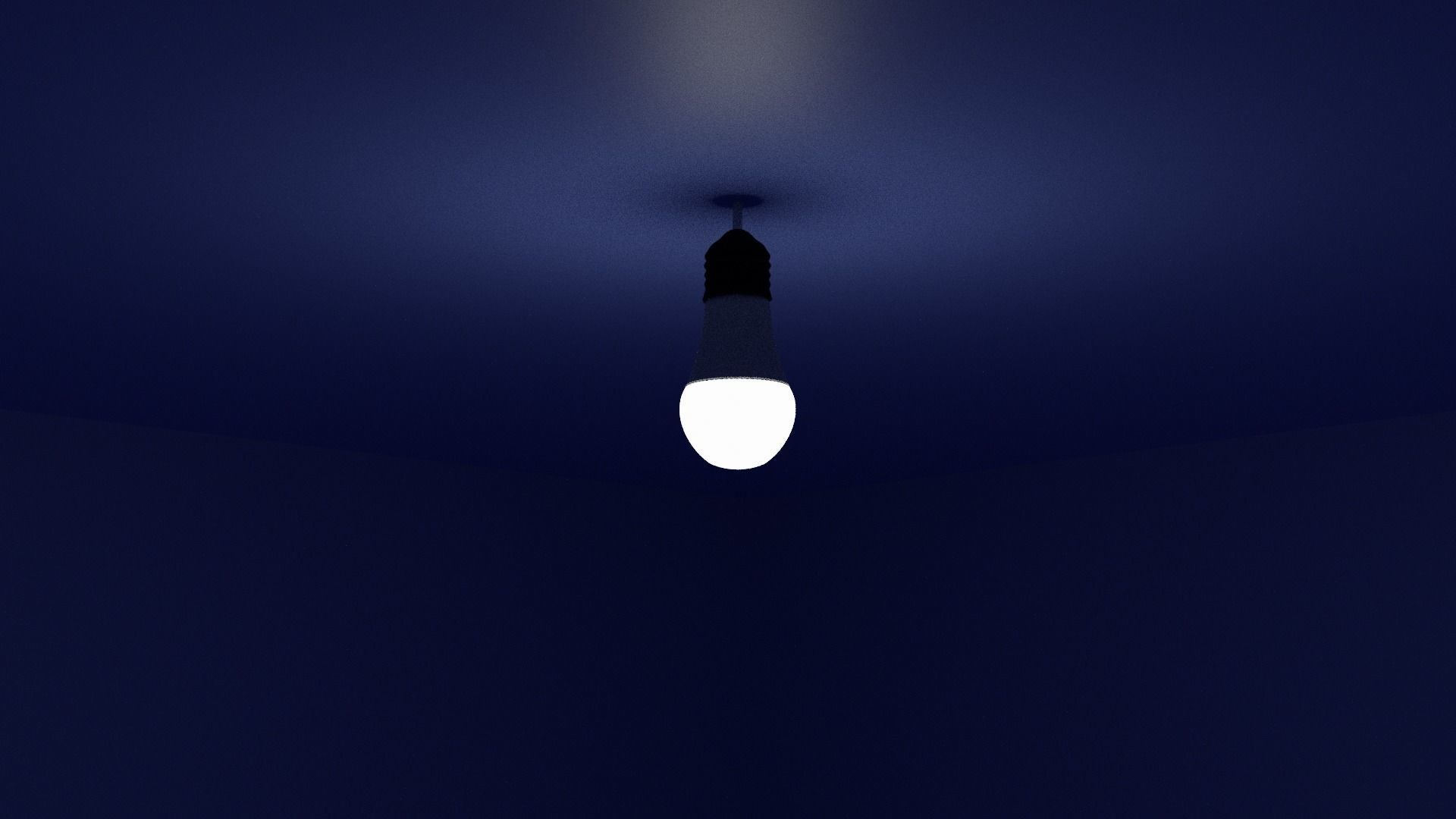 Realistic LED Lamp Low-poly 3D model_4