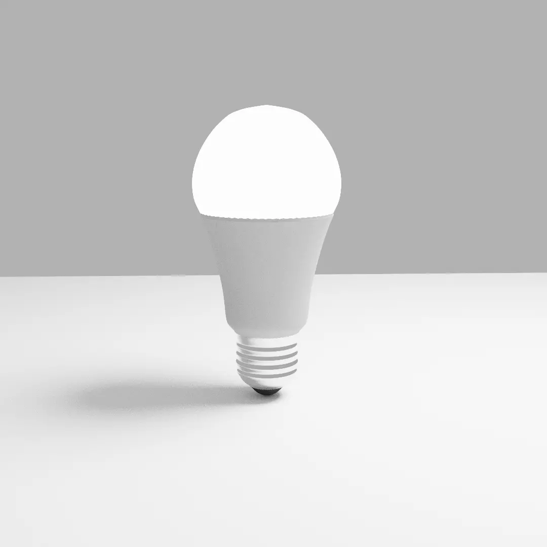 Realistic LED Lamp Low-poly 3D model_0