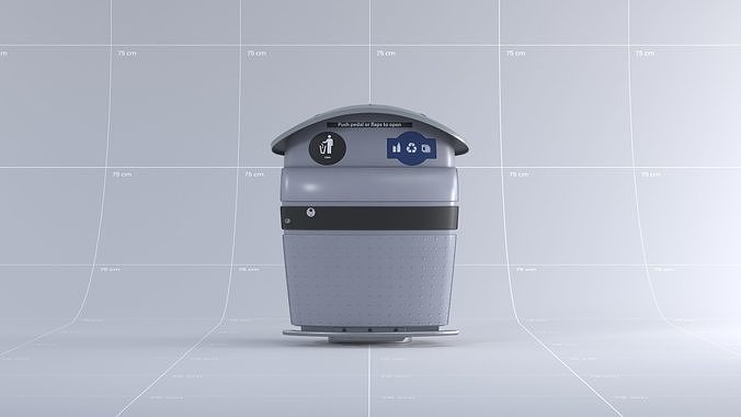 Toronto Waste Bin 01 3D model