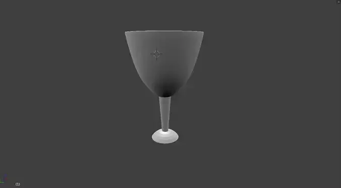 wineglass wine glass with ball in it 3D model