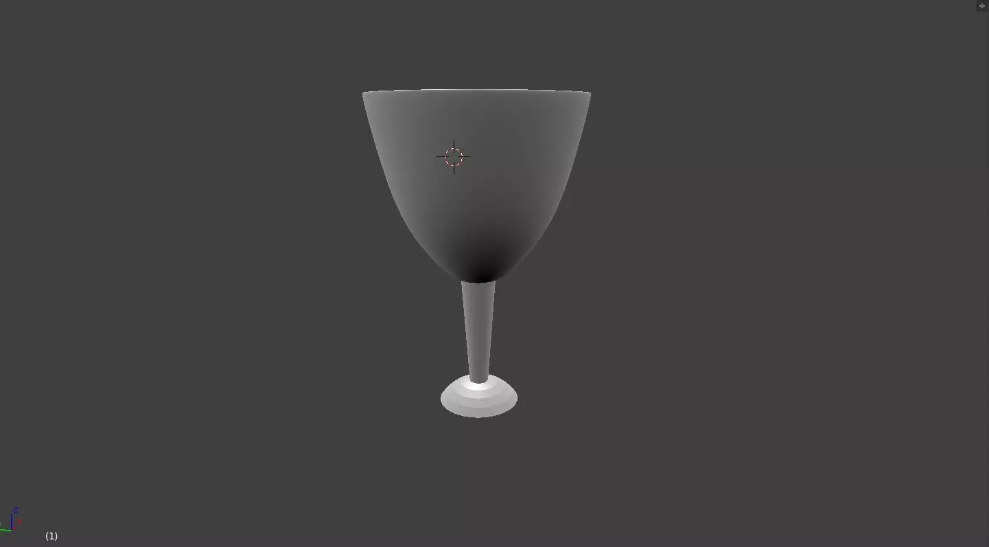 wineglass wine glass with ball in it 3D model_0