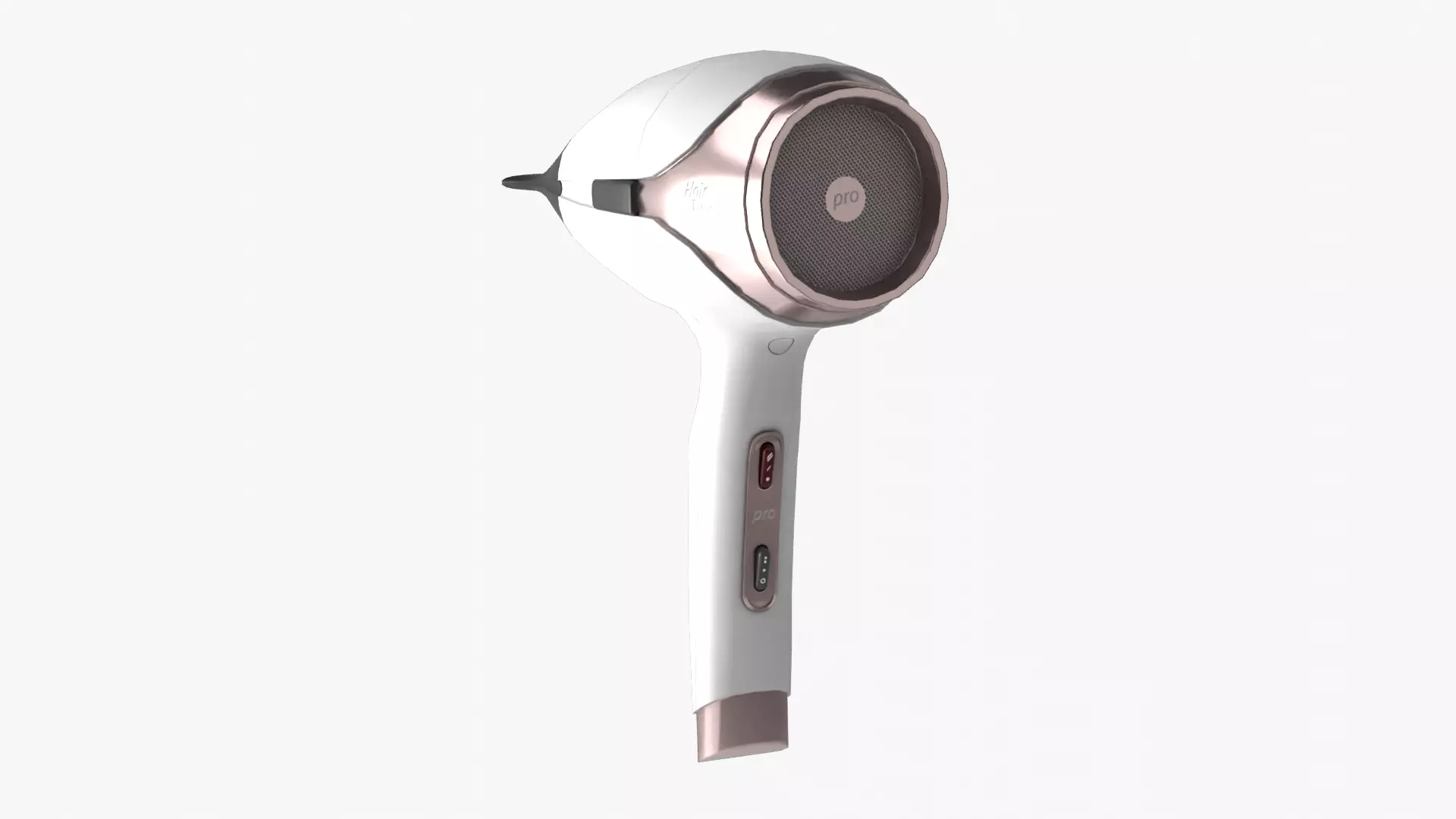 Hair Dryer Low-poly 3D model