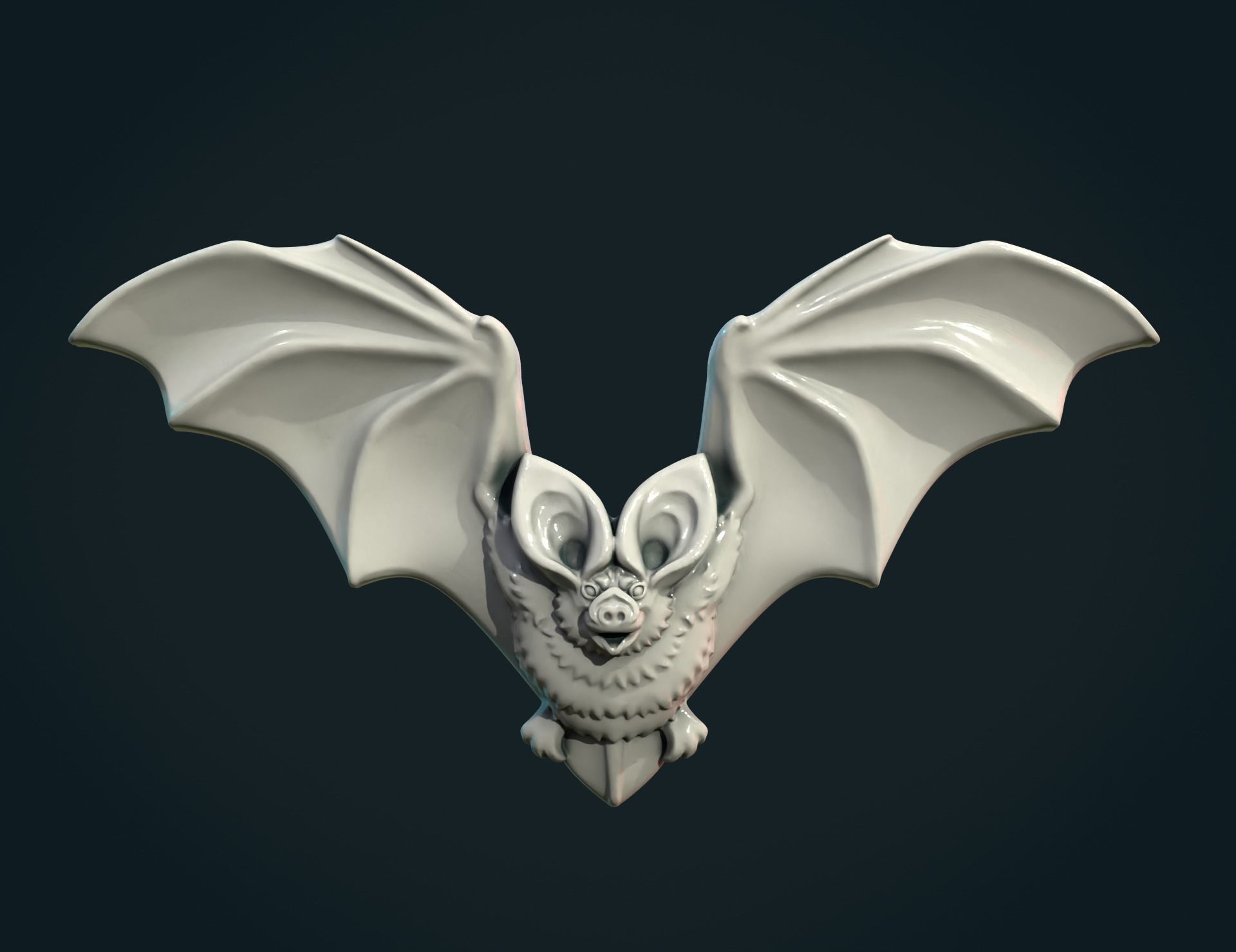 Bat  pendant 3D print model_2