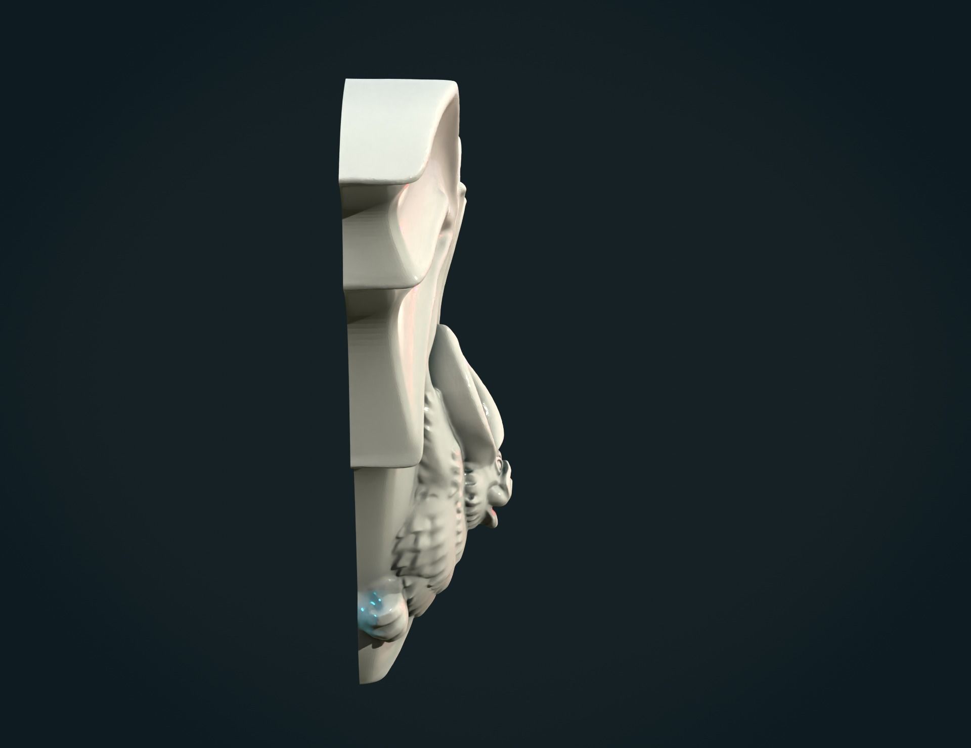 Bat  pendant 3D print model_7