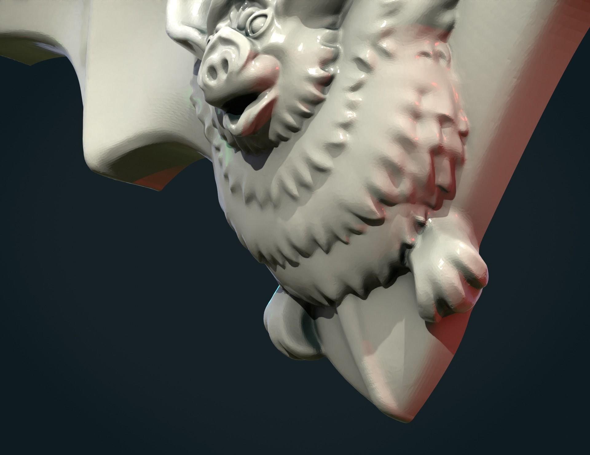 Bat  pendant 3D print model_8