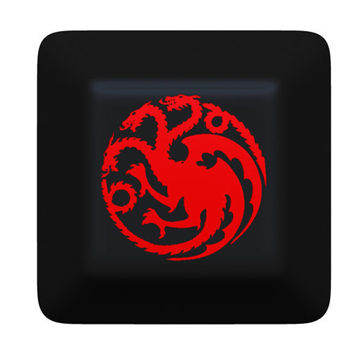 House of the Dragon  keycaps  keyboard  3D print model_1
