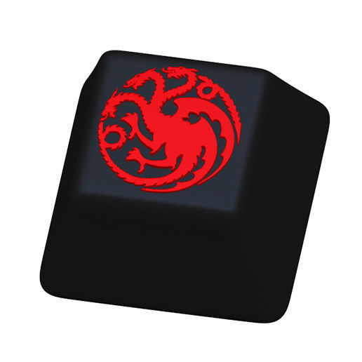 House of the Dragon  keycaps  keyboard  3D print model_3