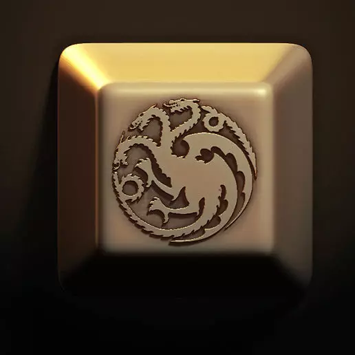House of the Dragon  keycaps  keyboard  3D print model_0