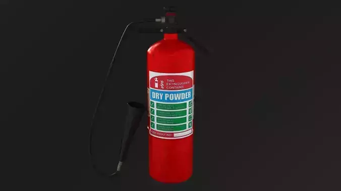 CO2 fire extinguisher 3D model 3D model