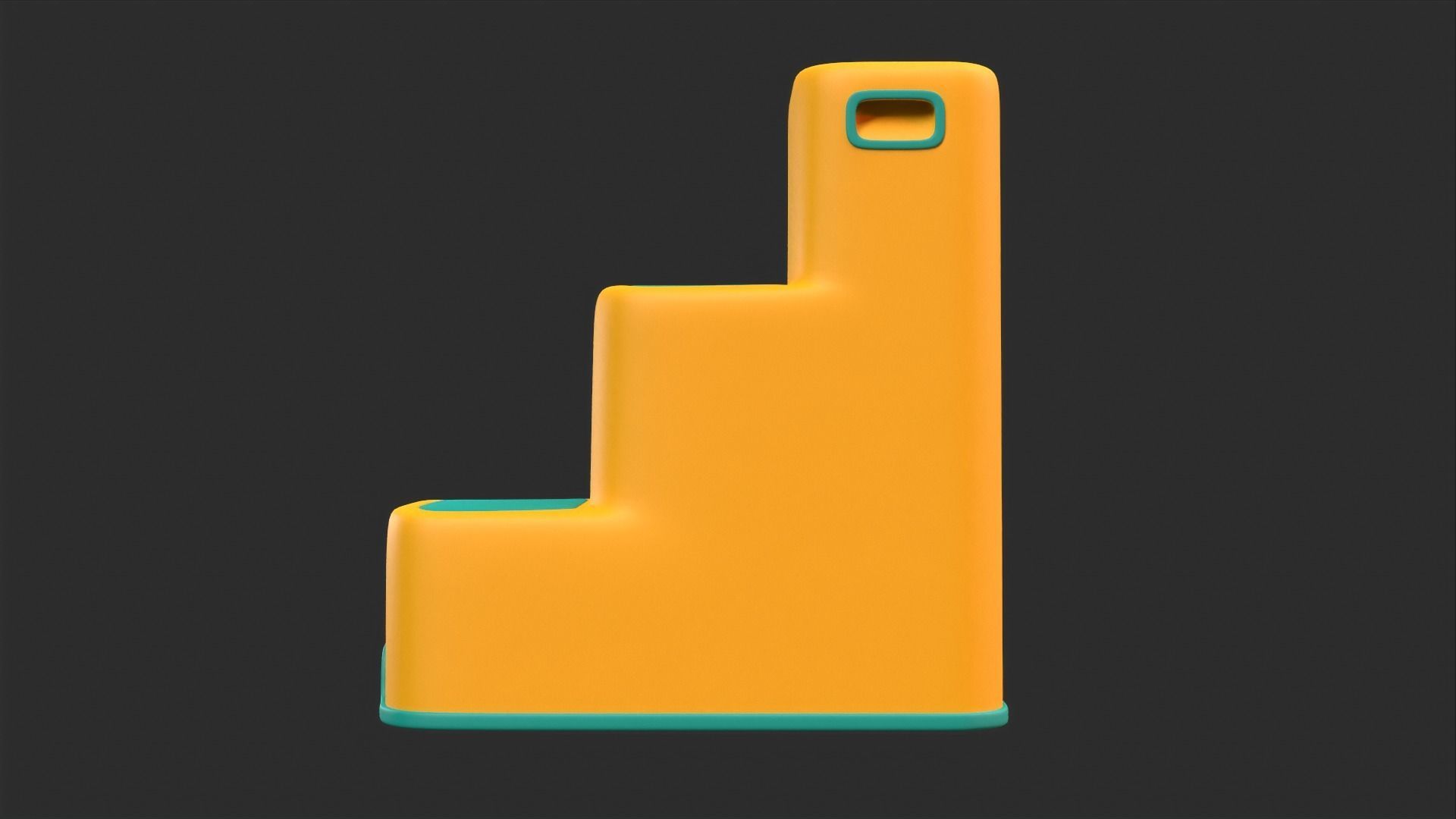 StepStool step stool Low-poly 3D model_7
