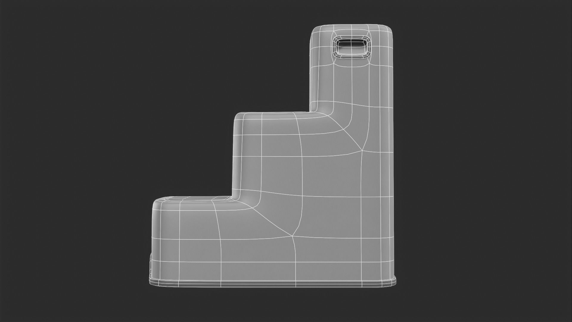StepStool step stool Low-poly 3D model_13