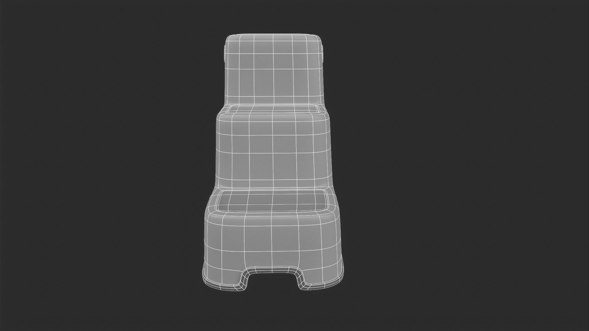 StepStool step stool Low-poly 3D model_11