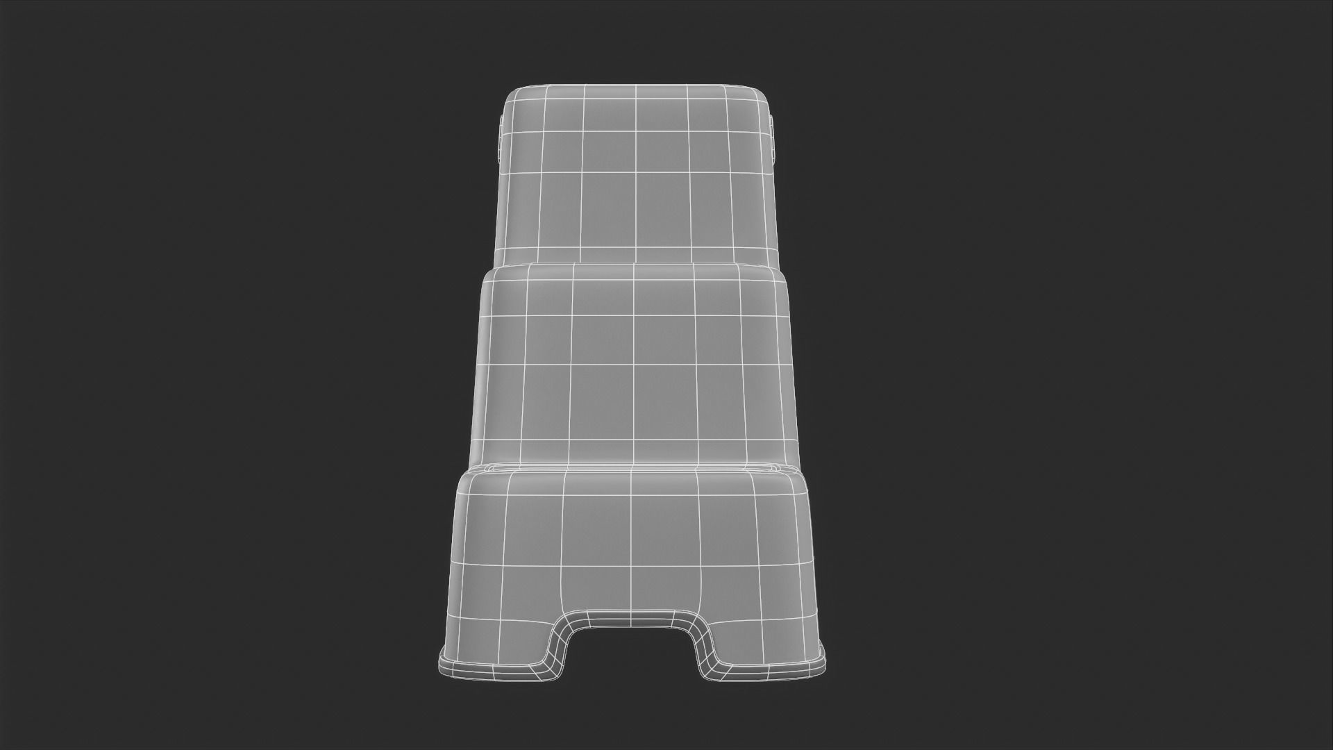 StepStool step stool Low-poly 3D model_12