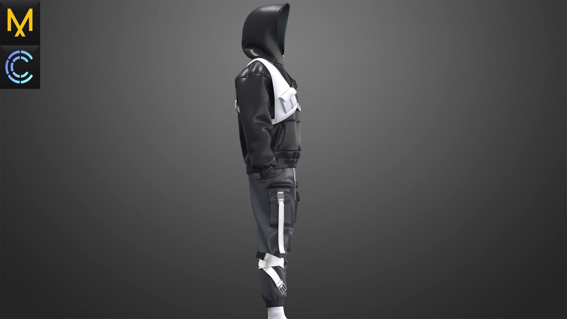 New Outfit Male OBJ mtl FBX ZPRJ 3D model_7