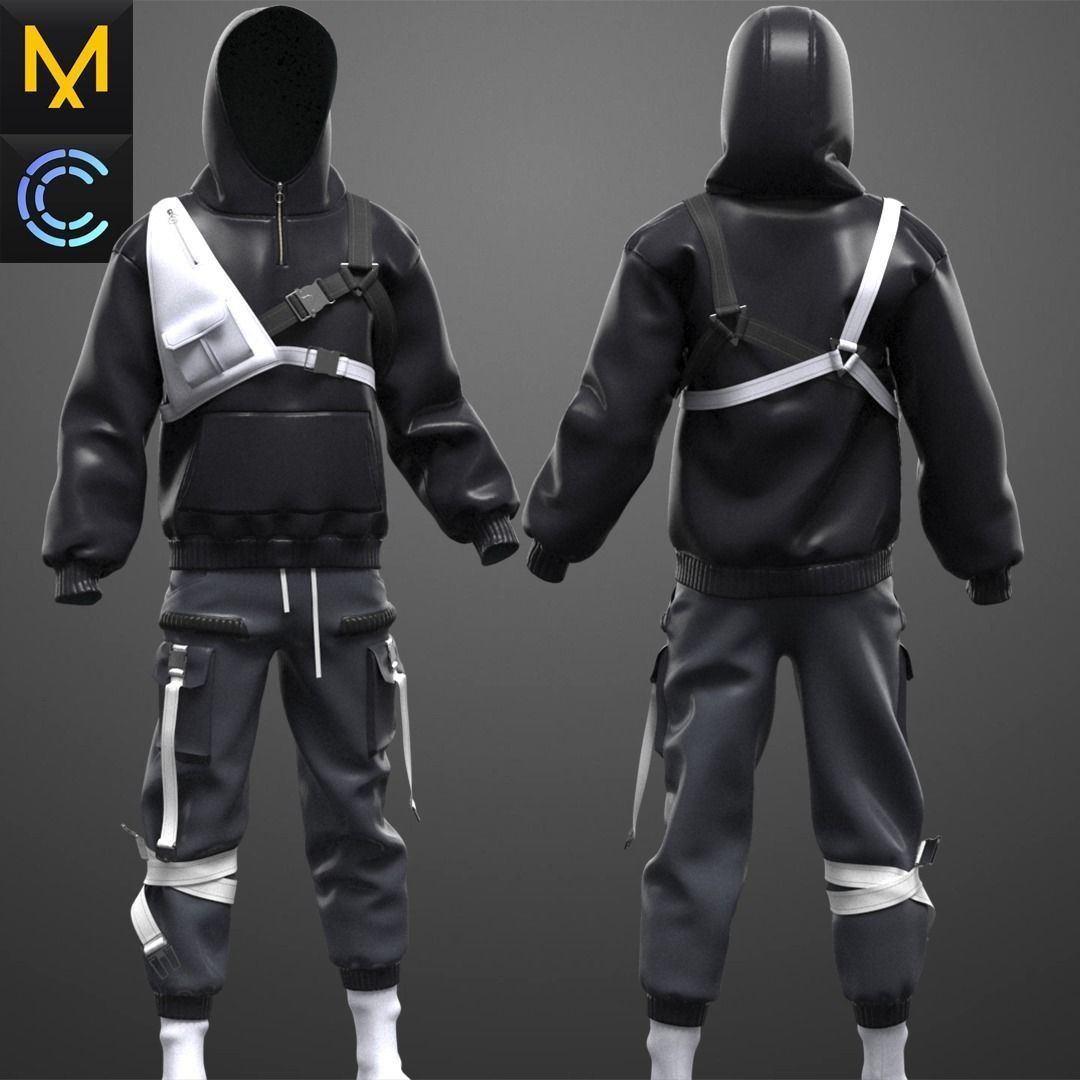 New Outfit Male OBJ mtl FBX ZPRJ 3D model_1