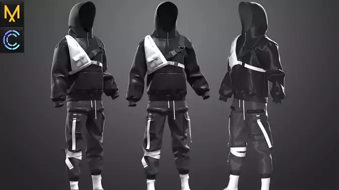 New Outfit Male OBJ mtl FBX ZPRJ