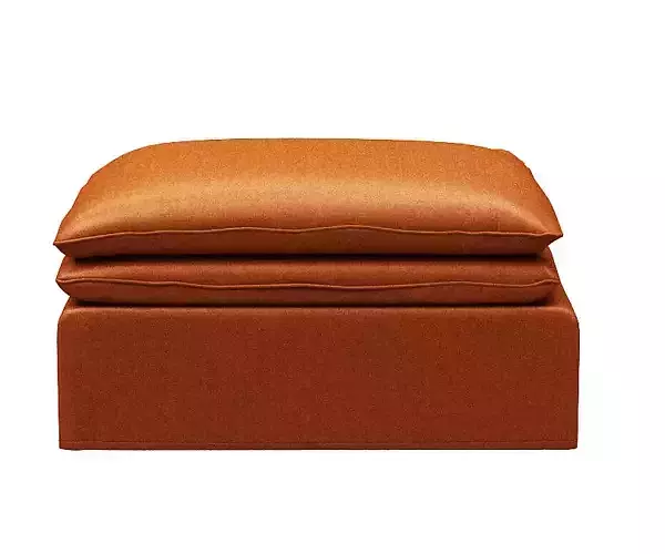 sofa without backrest Low-poly 3D model