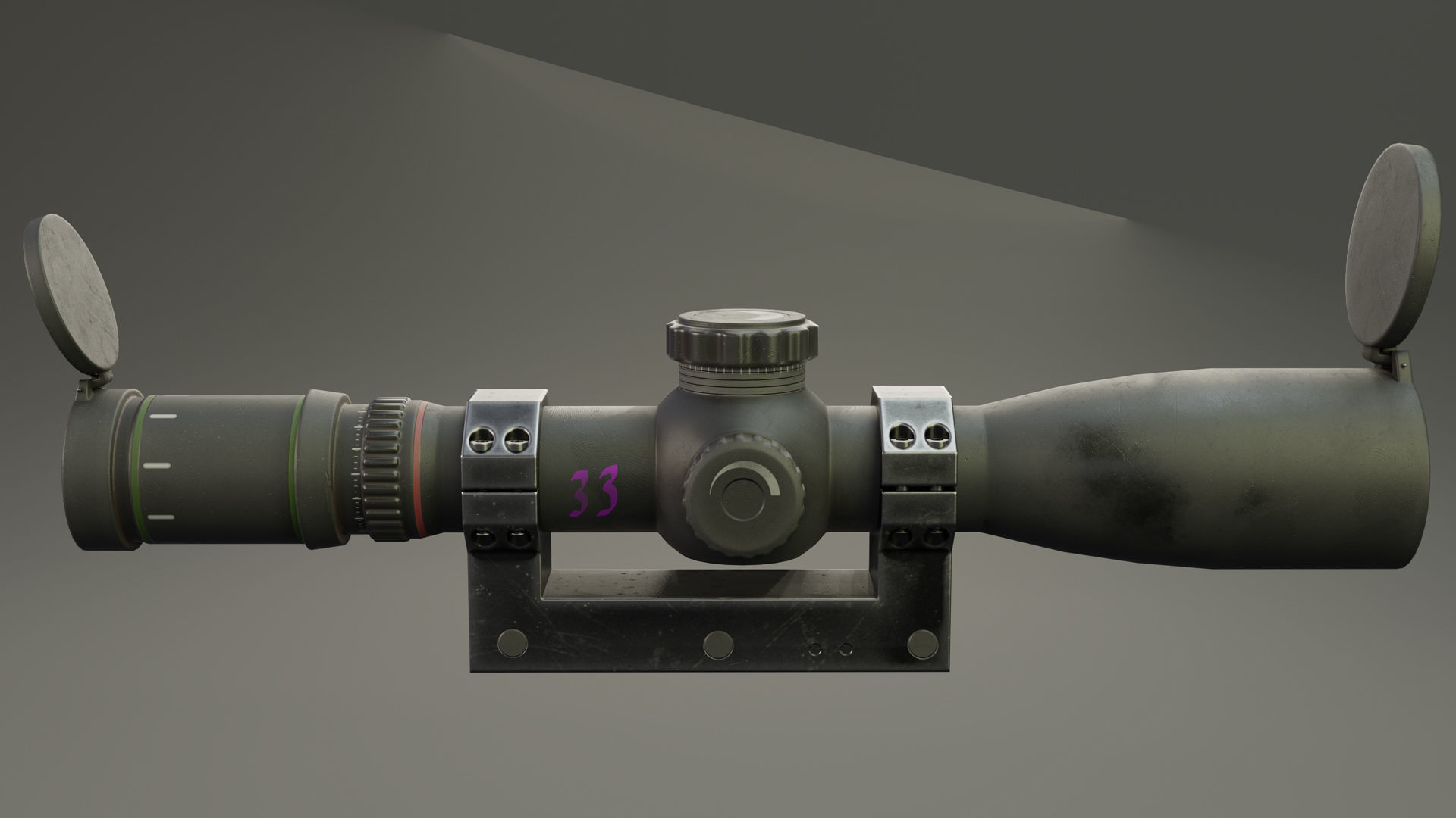 Rifle AS 50 Low-poly 3D model_18