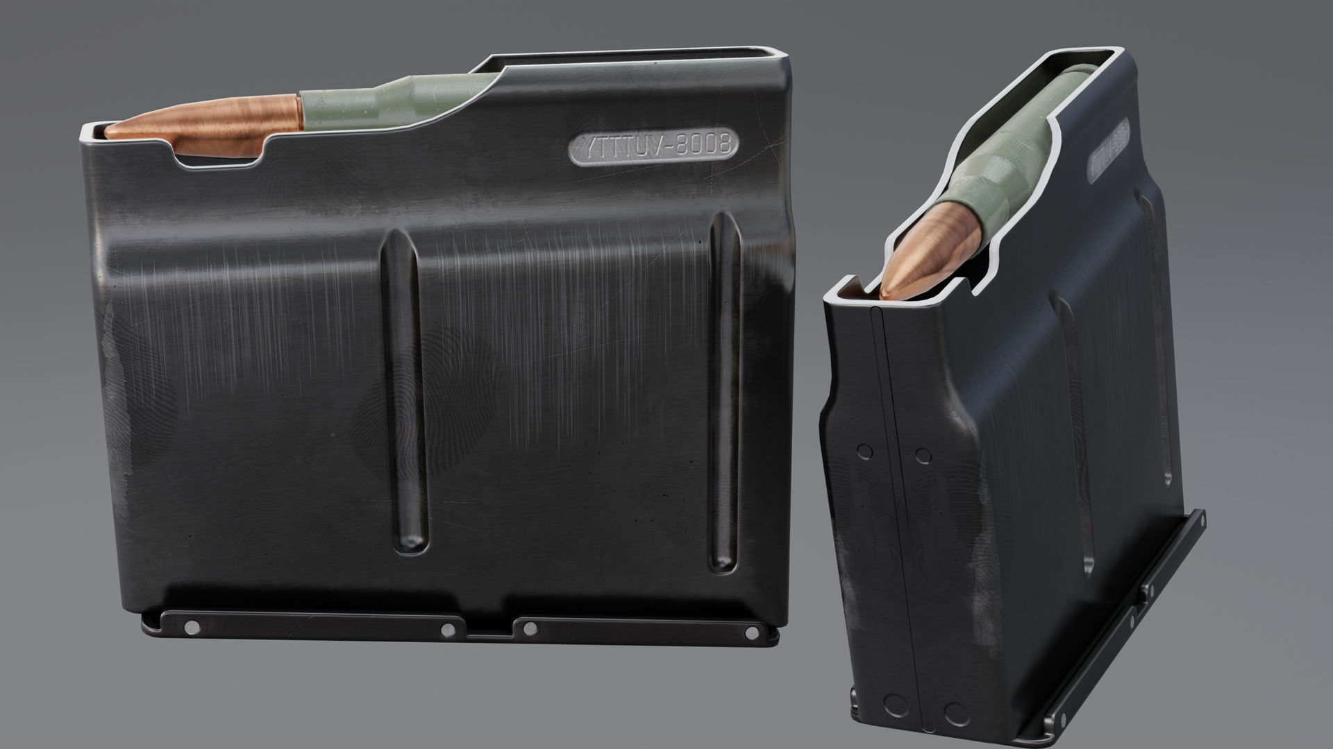 Rifle AS 50 Low-poly 3D model_20