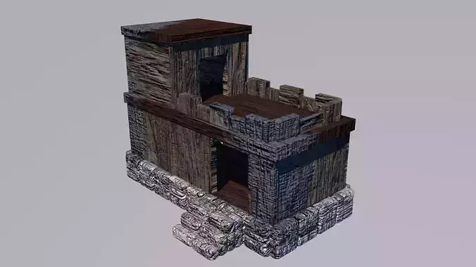 Medieval House Ruine 3D model