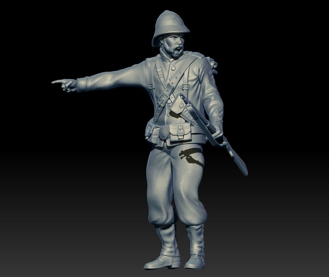 XIX CENTURY BRITISH SOLDIER 3D print model_1
