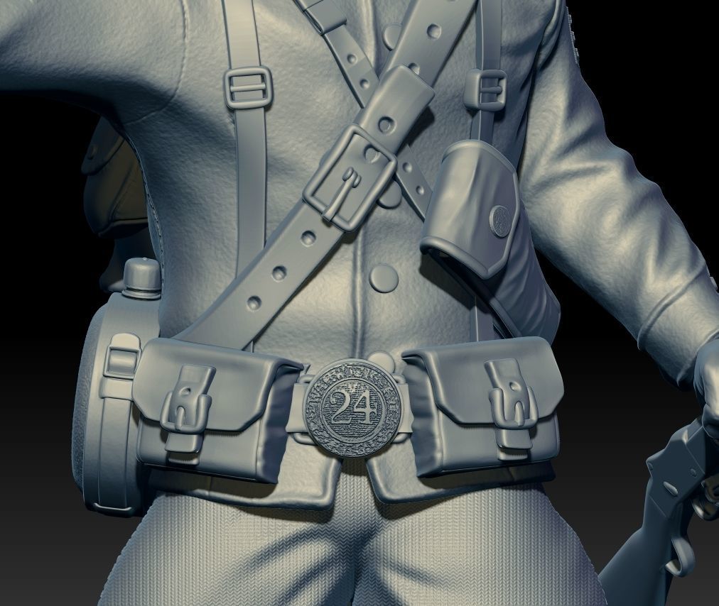 XIX CENTURY BRITISH SOLDIER 3D print model_8