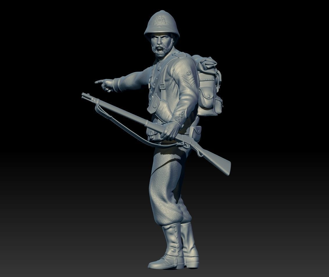 XIX CENTURY BRITISH SOLDIER 3D print model_2