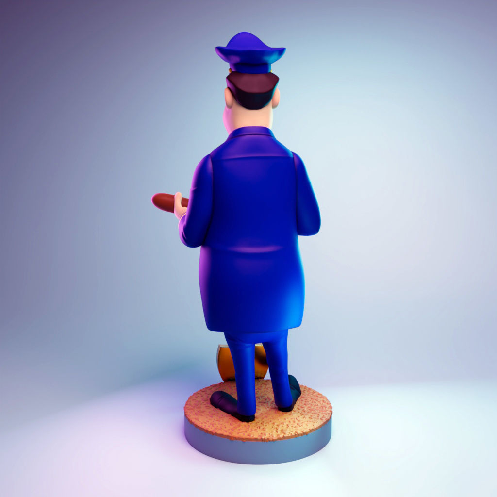 Officer Dibble - Top Cat Gang 3D print model_3