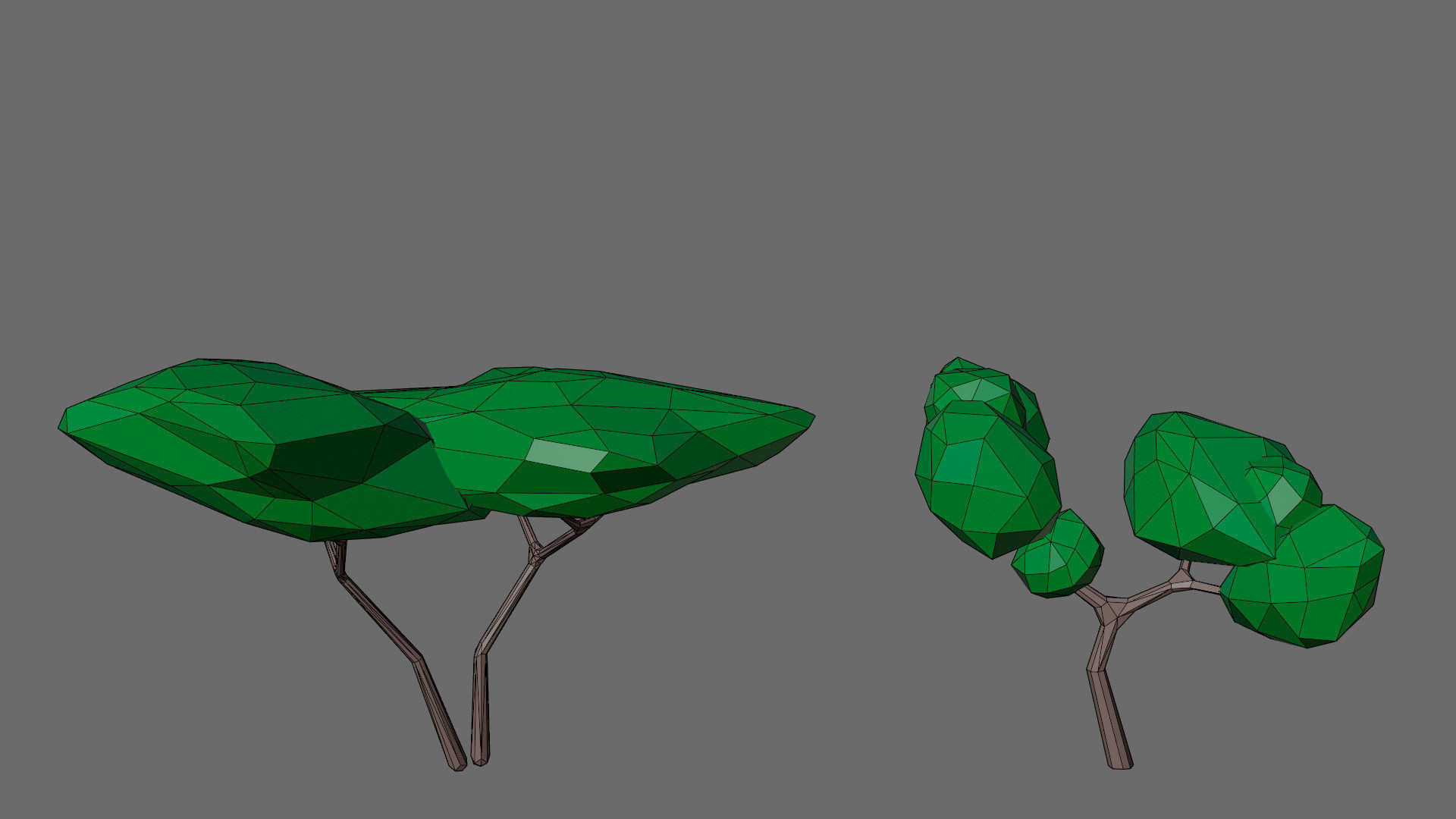 Cartoon vegetation Low-poly 3D model_31