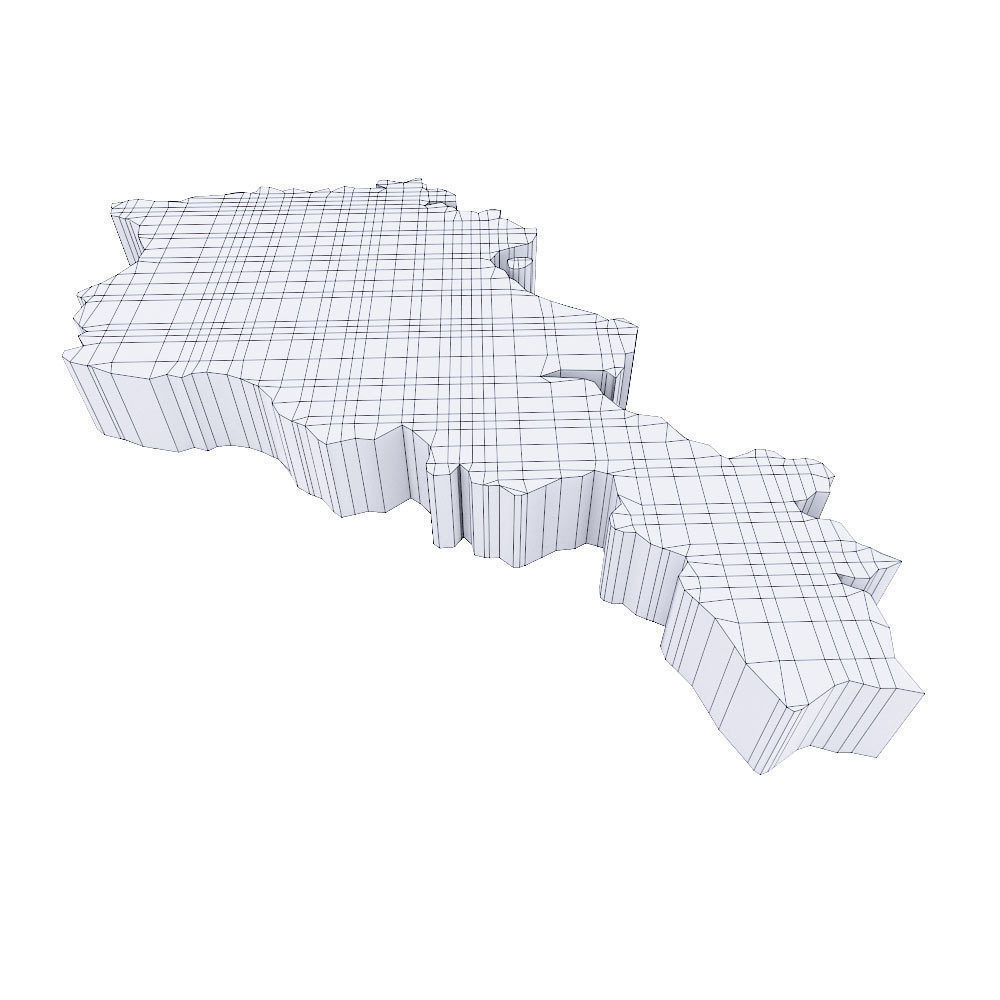 Armenia map  3d model  Low-poly 3D model_3